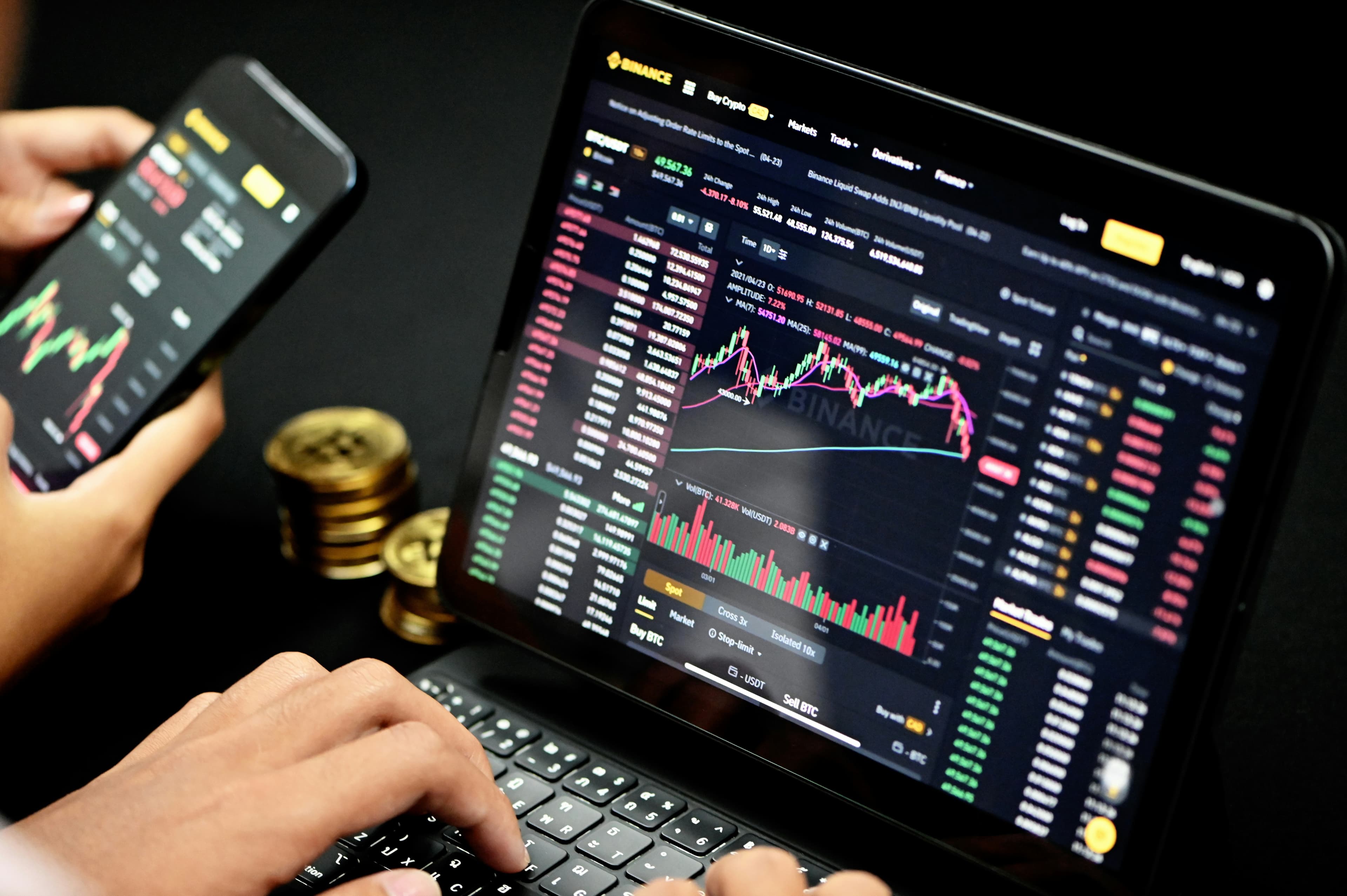 Trading Dashboard Background